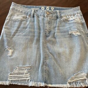 Women’s Distressed Denim Skirt size 11/30